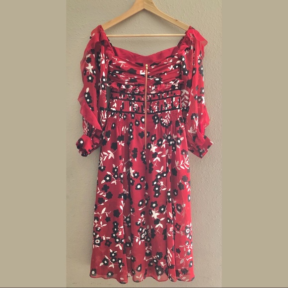 NWT Self-Portrait Floral Print Strapless Dress - Picture 5 of 6